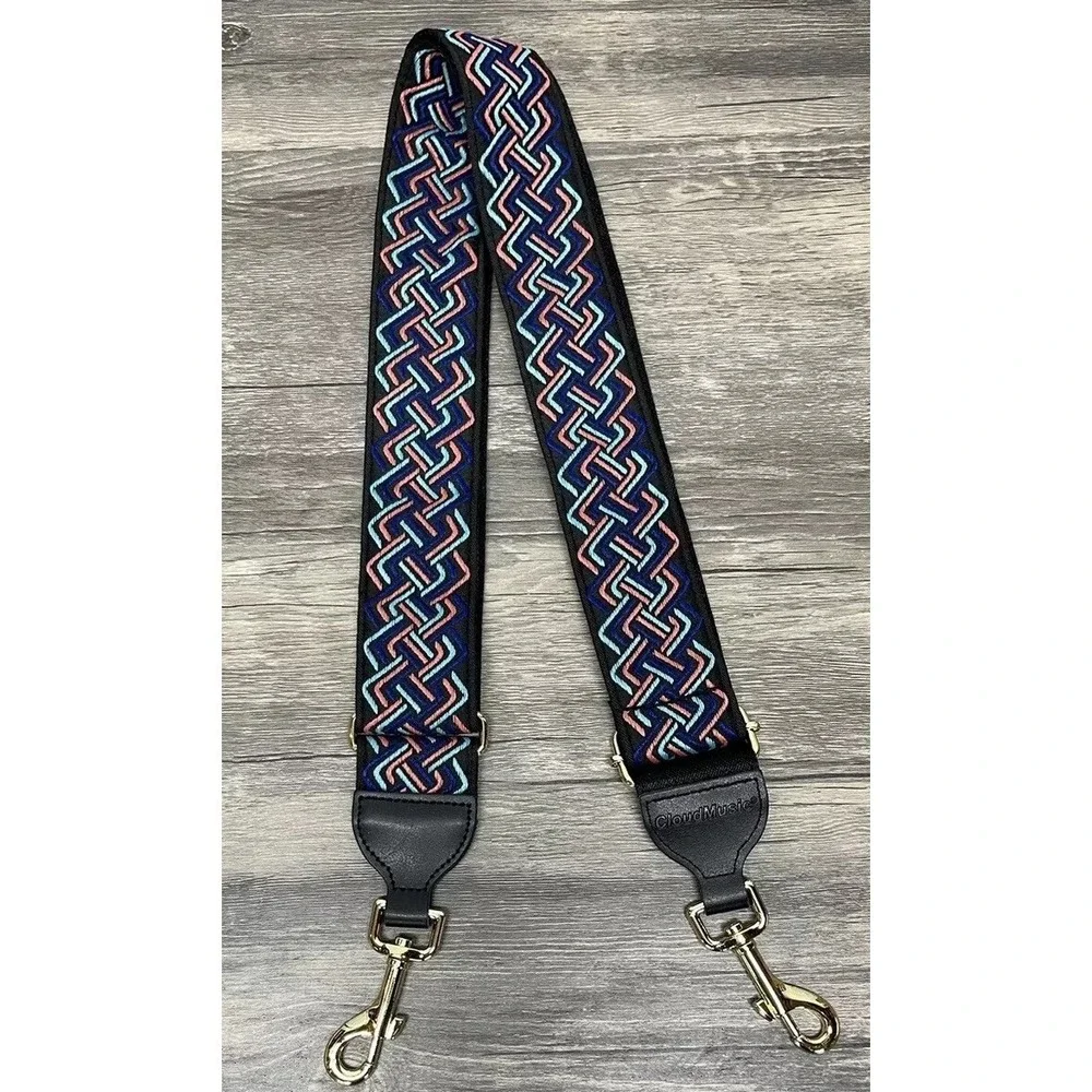 CloudMusic Wide Boho Bag Strap Adjustable Crossbody‎ Guitar Purse Replacement